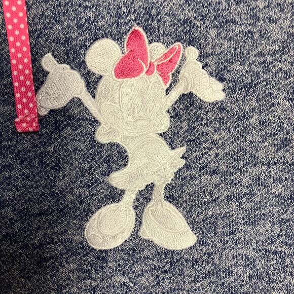 Disney Parks Original Minnie Mouse Blue Zip Up Jacket Size Medium - Picture 3 of 8